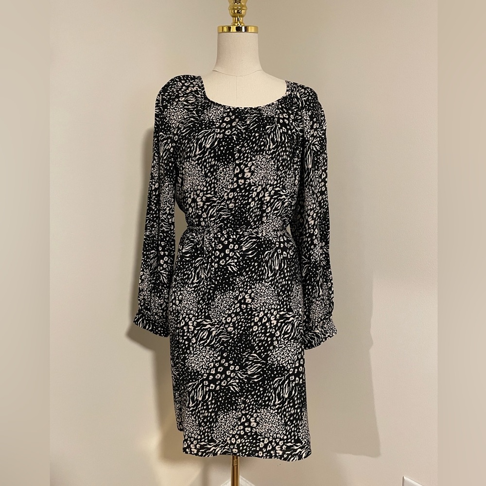 Joie‎ b&w mini long sleeve dress. NWOT